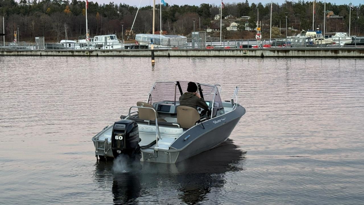 Silver Fox BR, Mercury F60 -17. Endast 90 gångtimmar