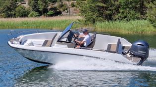 Finnmaster S6 -2018. Yamaha F150 HK -2021. Endast 46 timmar