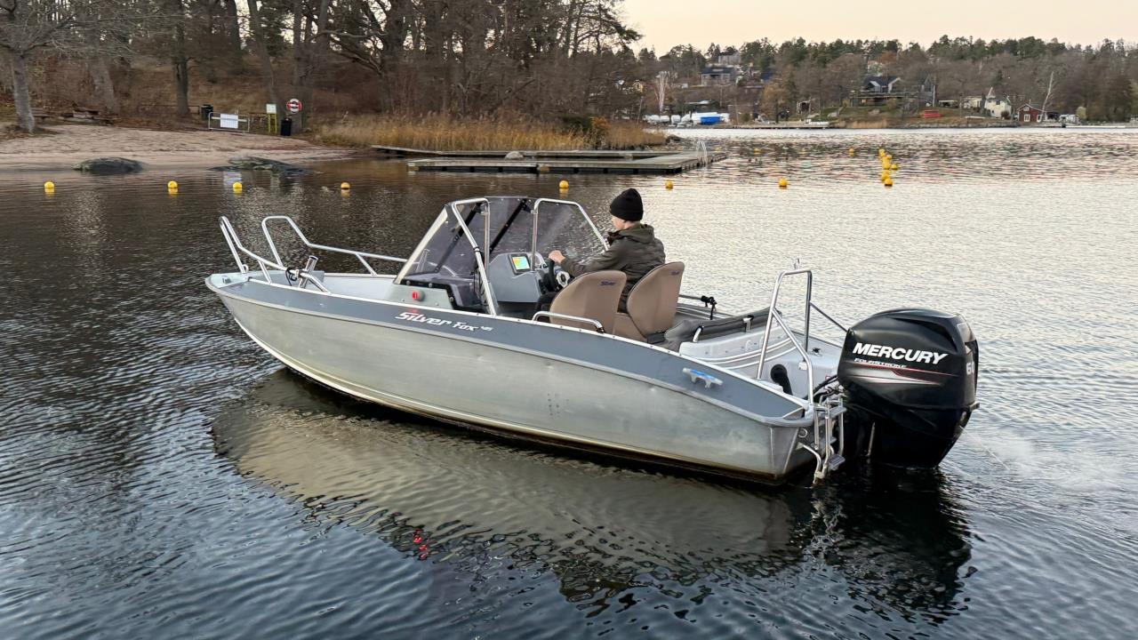 Silver Fox BR, Mercury F60 -17. Endast 90 gångtimmar