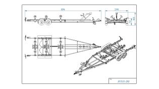 Tiki BP3500-DRB - Båttrailer 80km/h