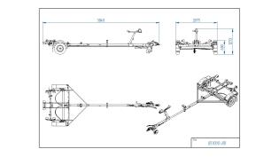 Tiki BS1000-RB - Båttrailer 80km/h